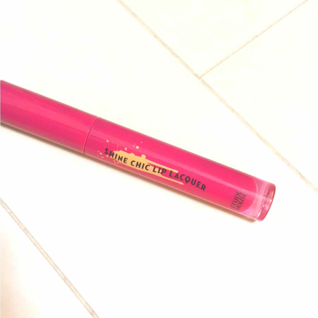 シャインシックリップラッカー/ETUDE/リップグロスを使ったクチコミ(1枚目)