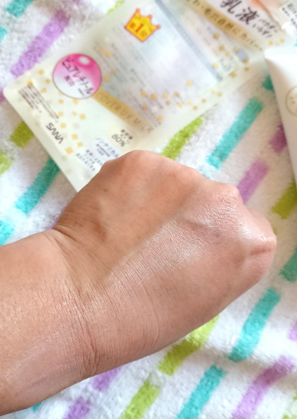 リンクルUV乳液/なめらか本舗/日焼け止めミルクを使ったクチコミ(6枚目)