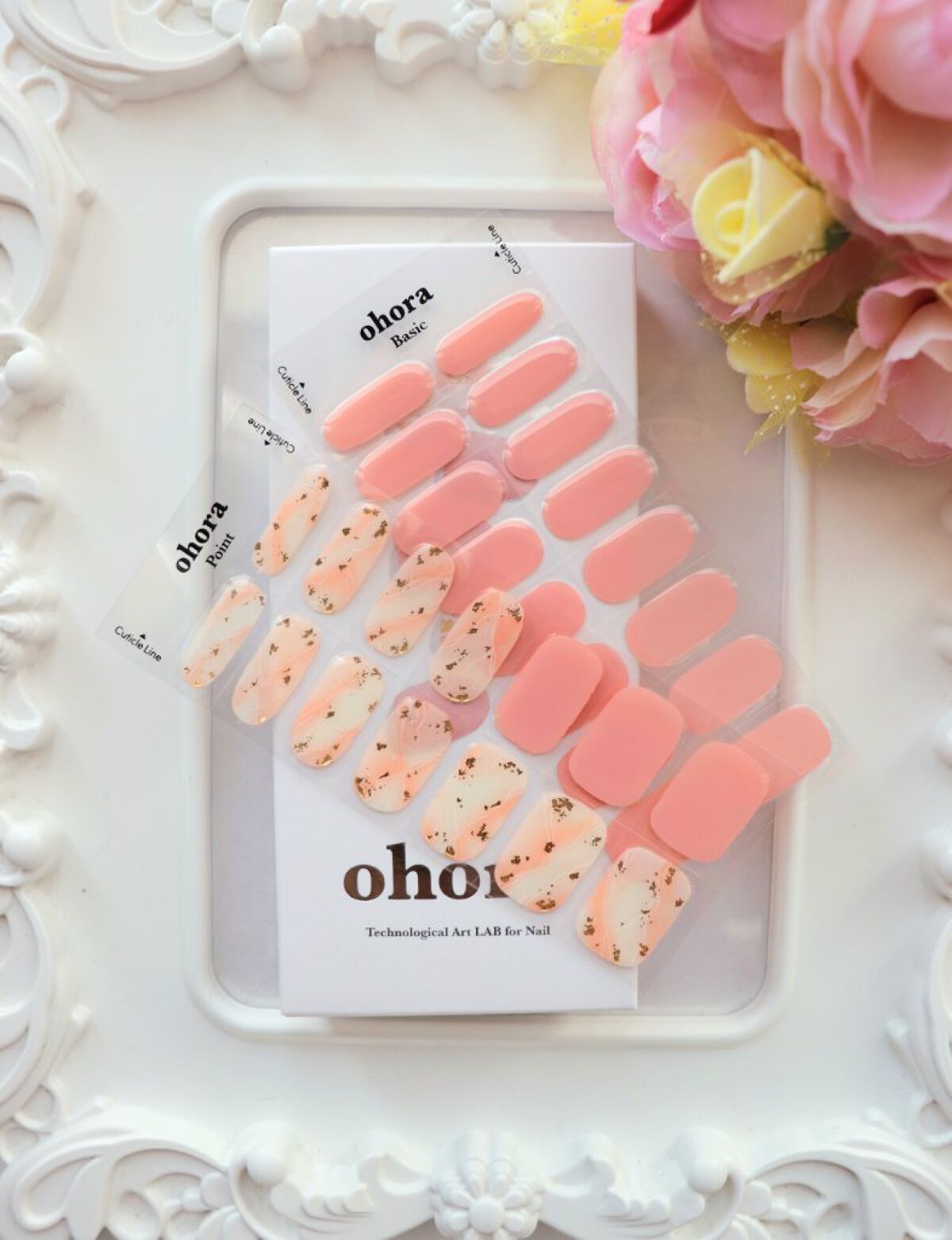 セミキュアジェルネイル（ハンド） ND-199 N Memory (Spring Melody Collection)/ohora/ネイルシールを使ったクチコミ（2枚目）