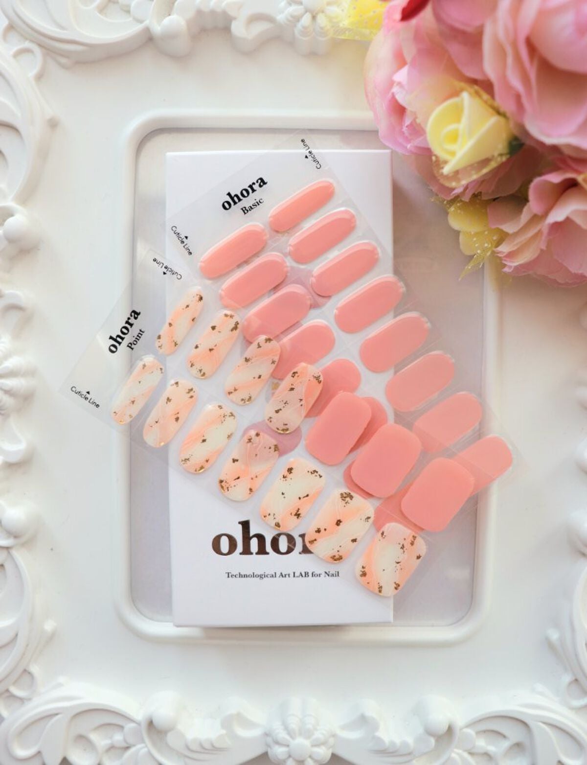 セミキュアジェルネイル(ハンド)/ohora/ネイルシールを使ったクチコミ(2枚目)