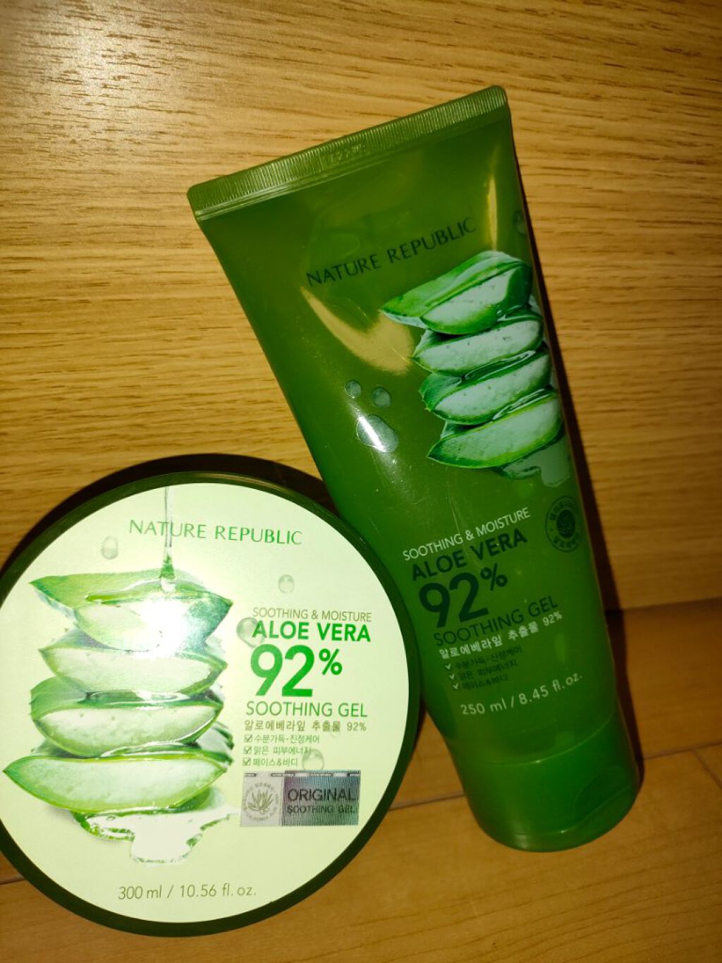 スーディング&モイスチャー アロエベラ92％ スーディンジェル チューブ/ネイチャーリパブリック/ボディローションを使ったクチコミ（1枚目）