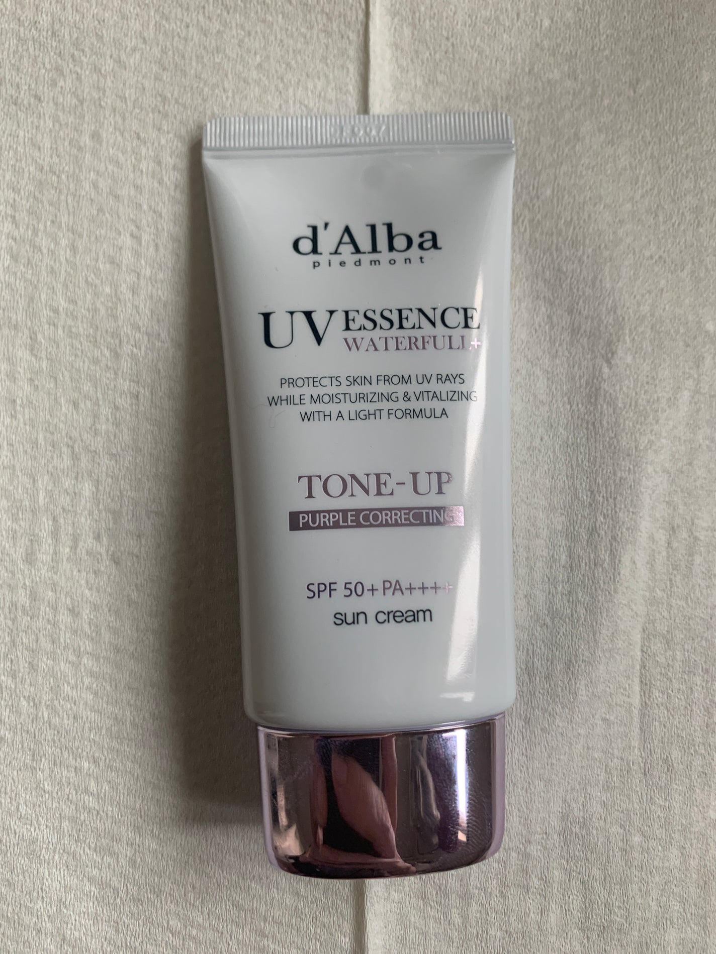 つばあおあんず on LIPS 「ウォータフルトーンアップサンクリーム(パープル)d'Alba(..」(1枚目)