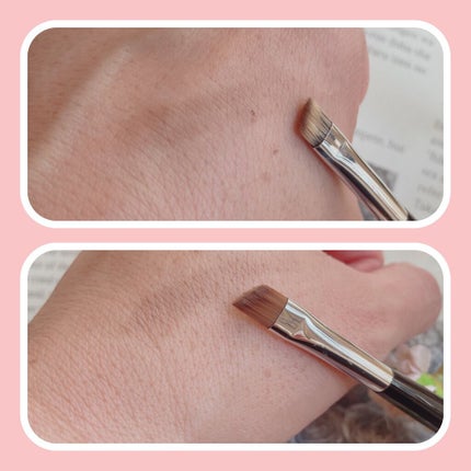 ダブルエンドアイブロウブラシ熊野筆/&be/メイクブラシを使ったクチコミ(2枚目)