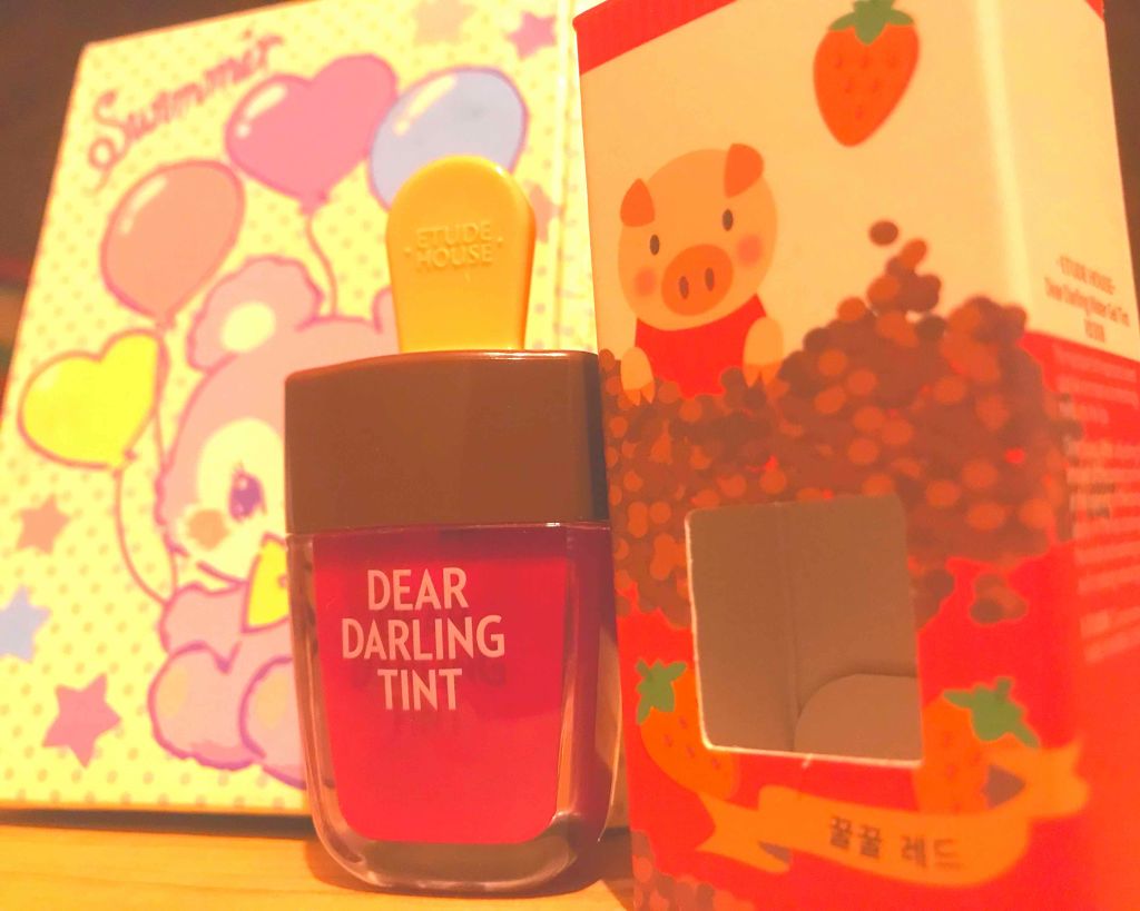 ディアダーリン ウォータージェルティント (アイスティント)/ETUDE/口紅を使ったクチコミ(1枚目)