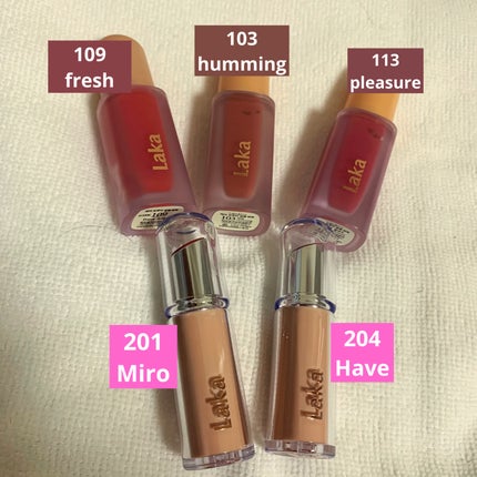 ボンディンググロウリップスティック/Laka/口紅を使ったクチコミ(2枚目)