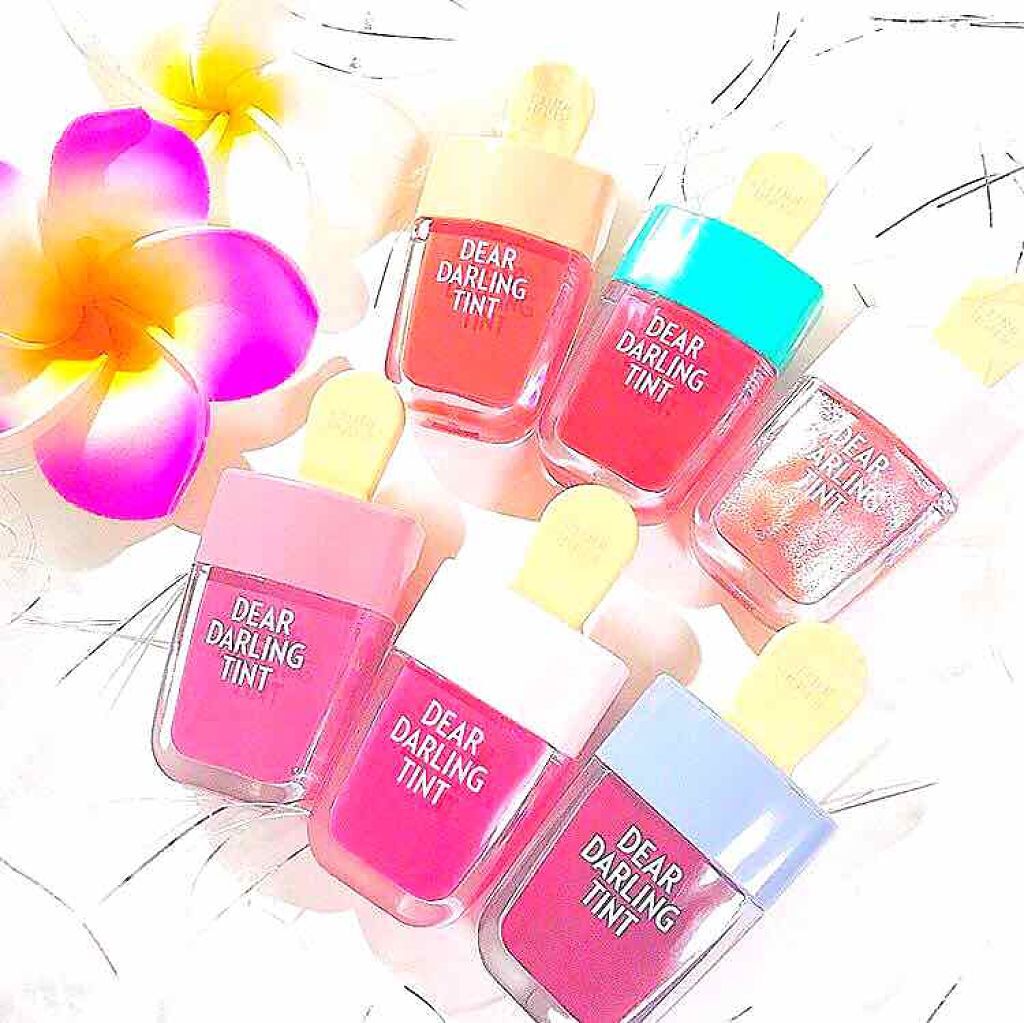 ディアダーリン ウォータージェルティント （アイスティント）/ETUDE/口紅を使ったクチコミ（1枚目）