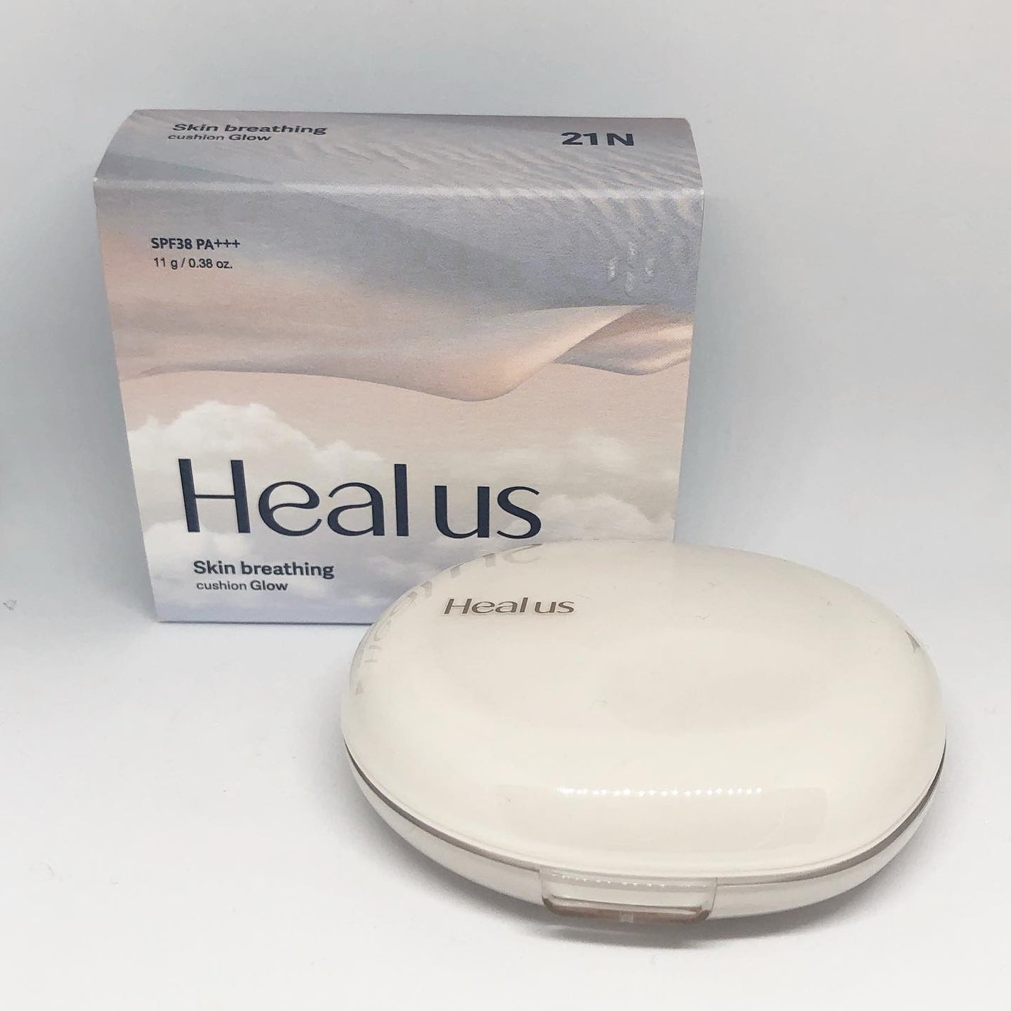 ブリージンググロークッション/Healus/クッションファンデーションを使ったクチコミ(2枚目)