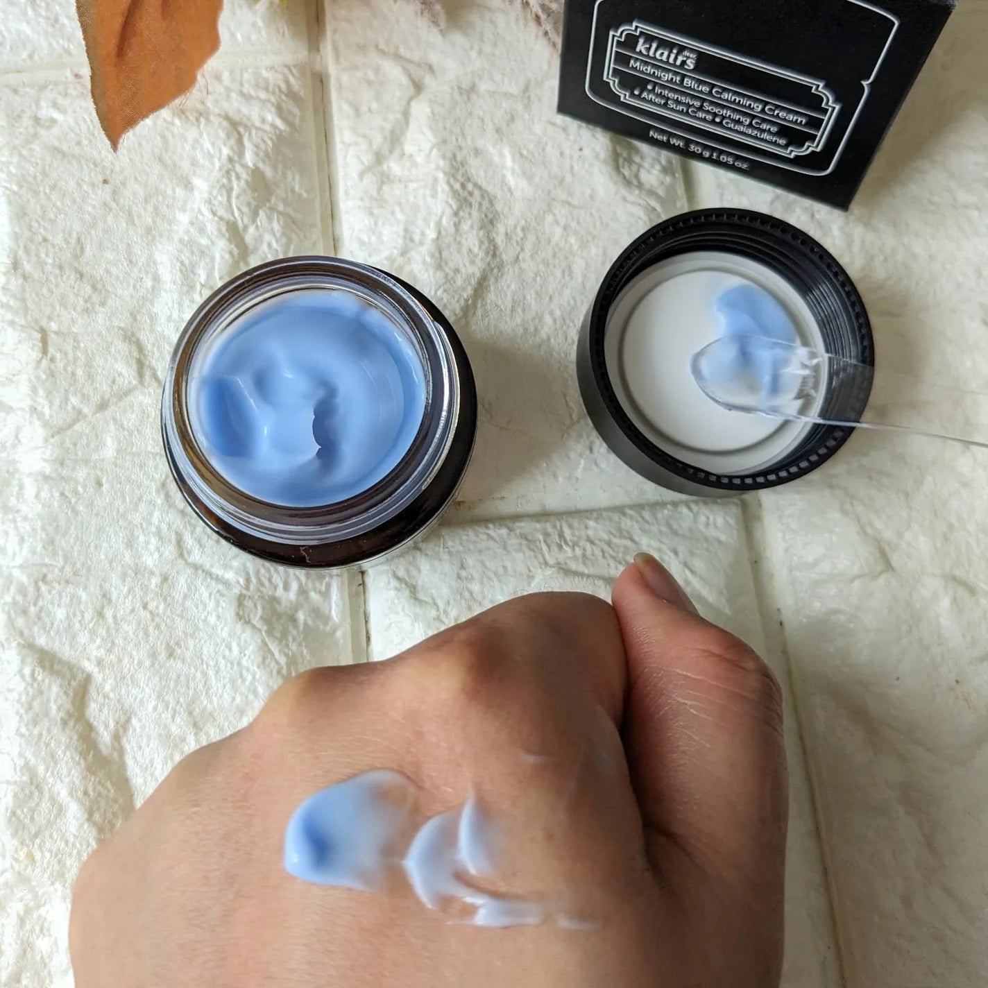 ミッドナイトブルーカーミングクリーム/Klairs/フェイスクリームを使ったクチコミ(4枚目)