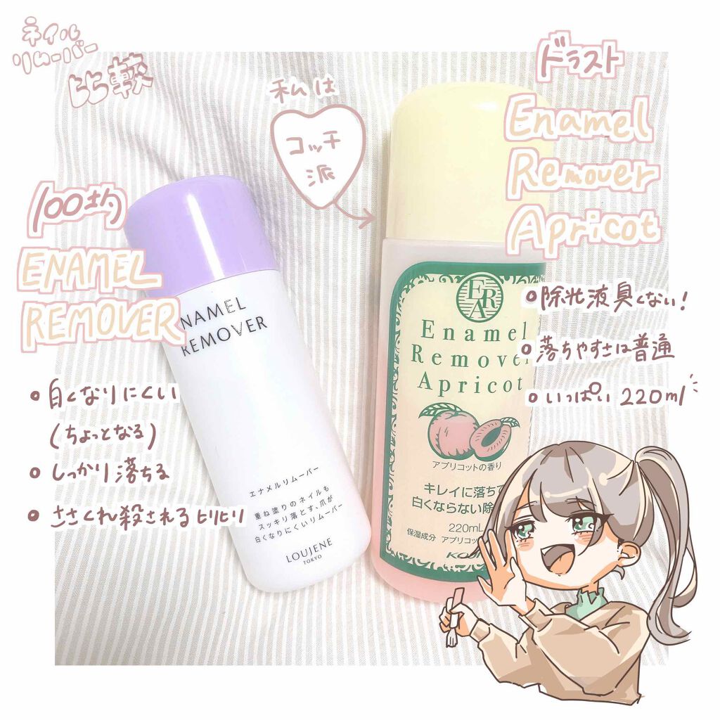 エナメルリムーバー＜アプリコットの香り＞/コージー/除光液を使ったクチコミ（2枚目）