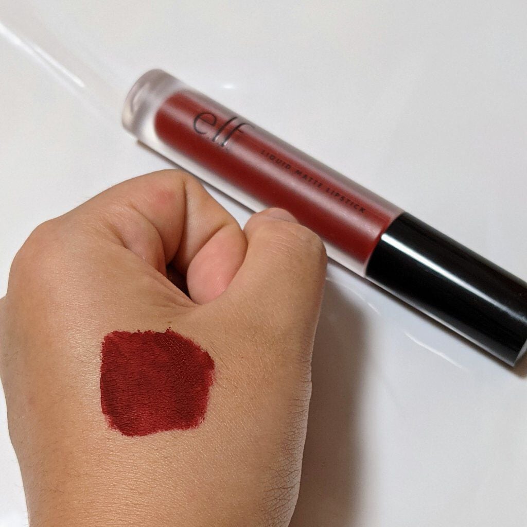リキッドマットリップスティック/e.l.f. Cosmetics/口紅を使ったクチコミ(2枚目)