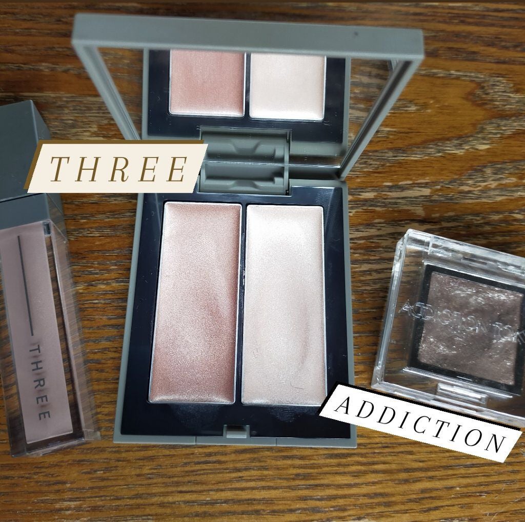 THREE シマリング グロー デュオ/THREE/クリームハイライトを使ったクチコミ(1枚目)