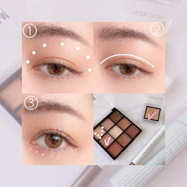 UR GLAM　BLOOMING EYE COLOR PALETTE/U R GLAM/アイシャドウパレットを使ったクチコミ（2枚目）