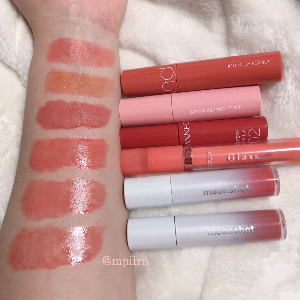 ジューシーラスティングティント/rom&nd/リップティントを使ったクチコミ（2枚目）