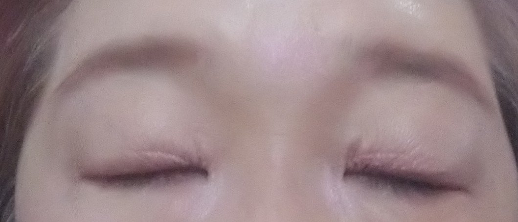 &. アイシャドウパレット ピンクモーヴ/DAISO/アイシャドウパレットを使ったクチコミ（3枚目）