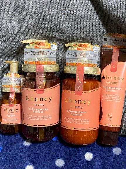 Creamy EXダメージリペアシャンプー1.0/ヘアトリートメント2.0/&honey/市販シャンプーを使ったクチコミ(1枚目)