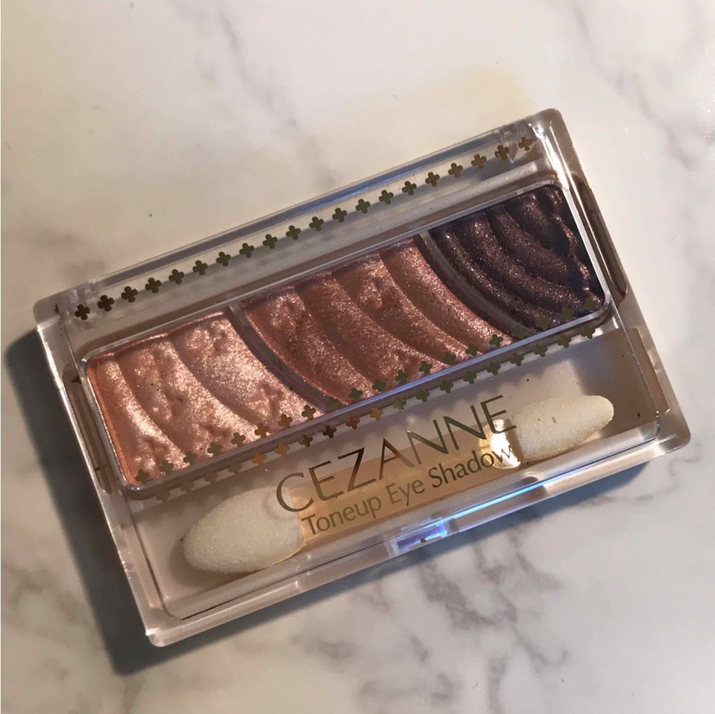 トーンアップアイシャドウ/CEZANNE/アイシャドウパレットを使ったクチコミ(2枚目)
