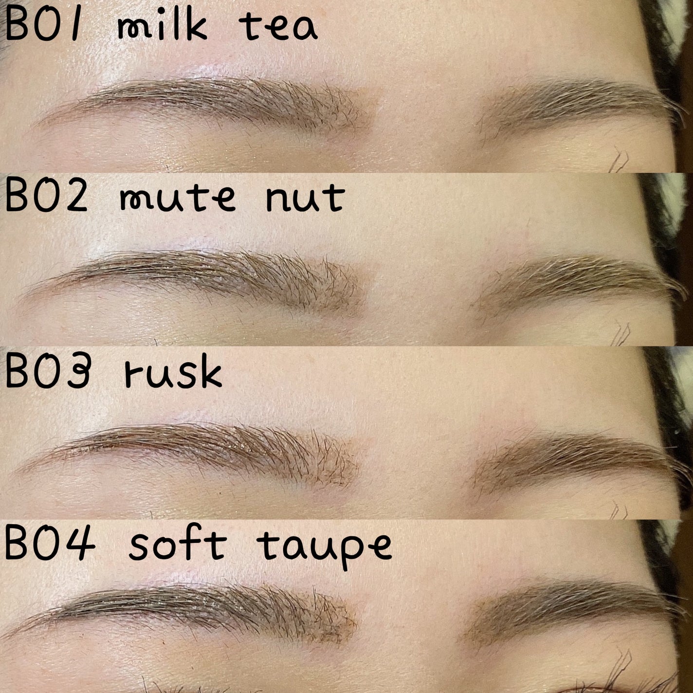 インスパイアスキニーブロウカラ/mude/眉マスカラを使ったクチコミ(4枚目)