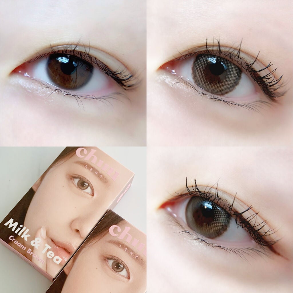 chuuLENS Milk&Tea 1day/chuu LENS/ワンデー(1DAY)カラコンを使ったクチコミ(3枚目)