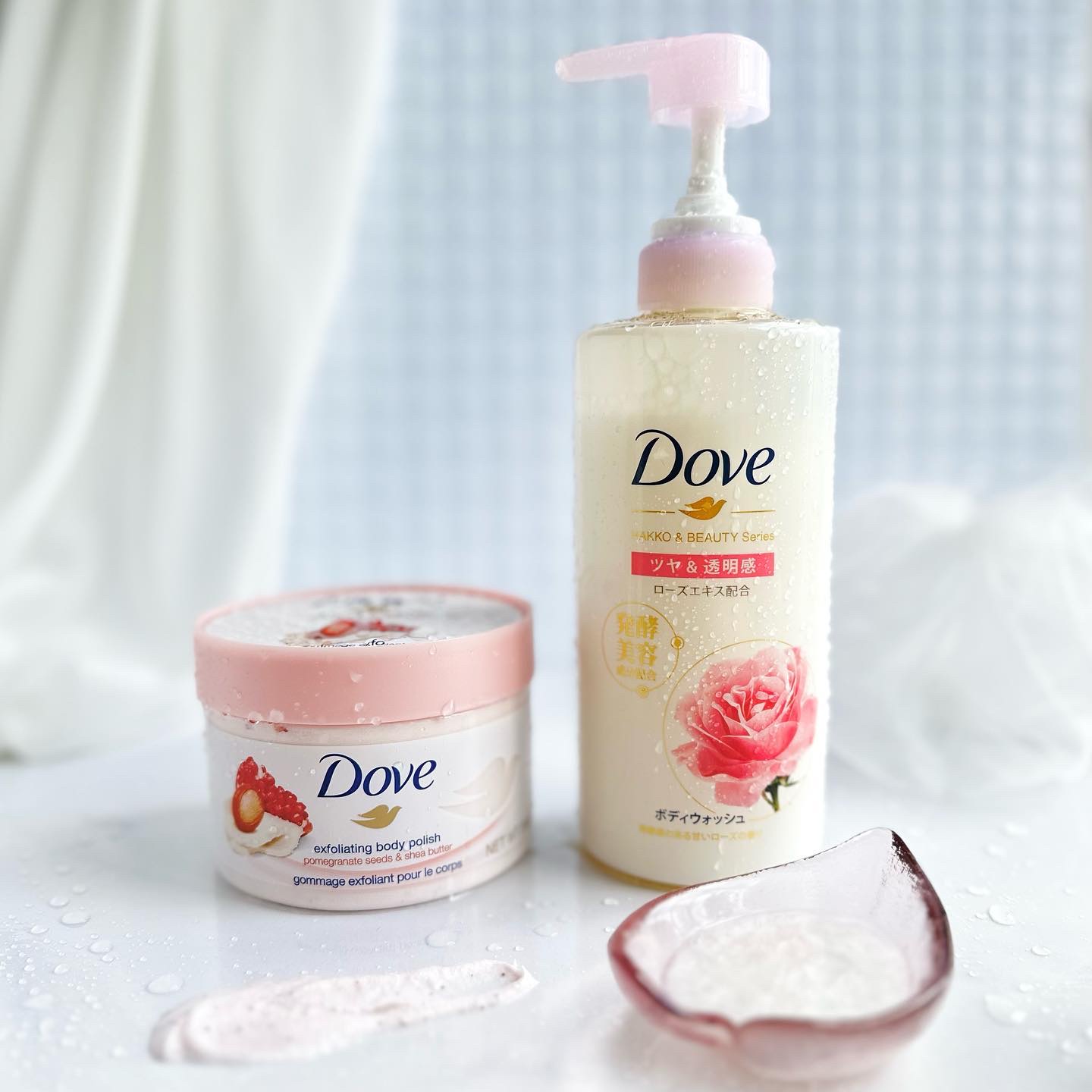 ダヴ ふわとろクリーミースクラブ ザクロ＆シアバター/ダヴ/ボディスクラブを使ったクチコミ（1枚目）