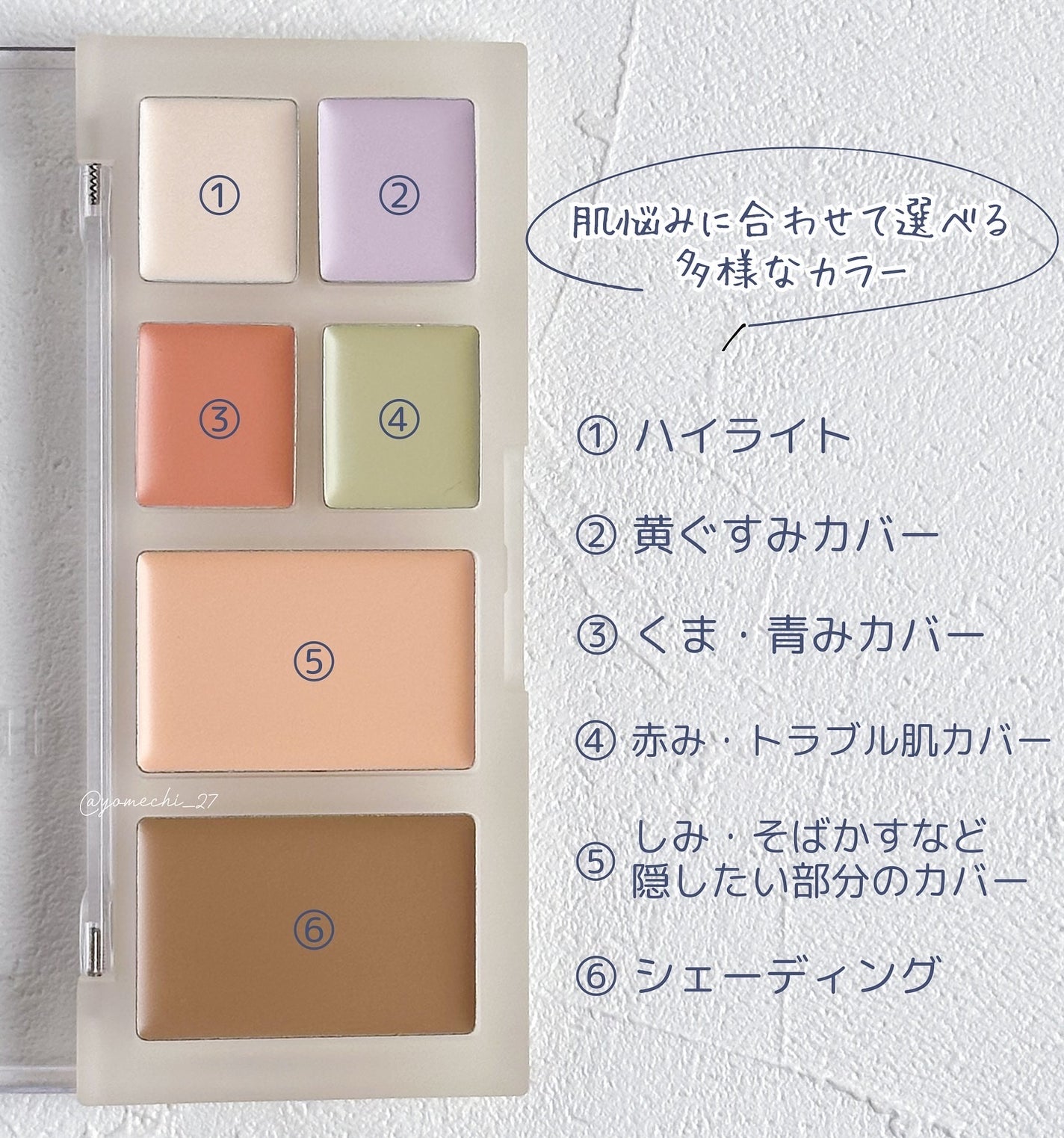 ブリージングコンシーラーパレット/Healus/パレットコンシーラーを使ったクチコミ(2枚目)