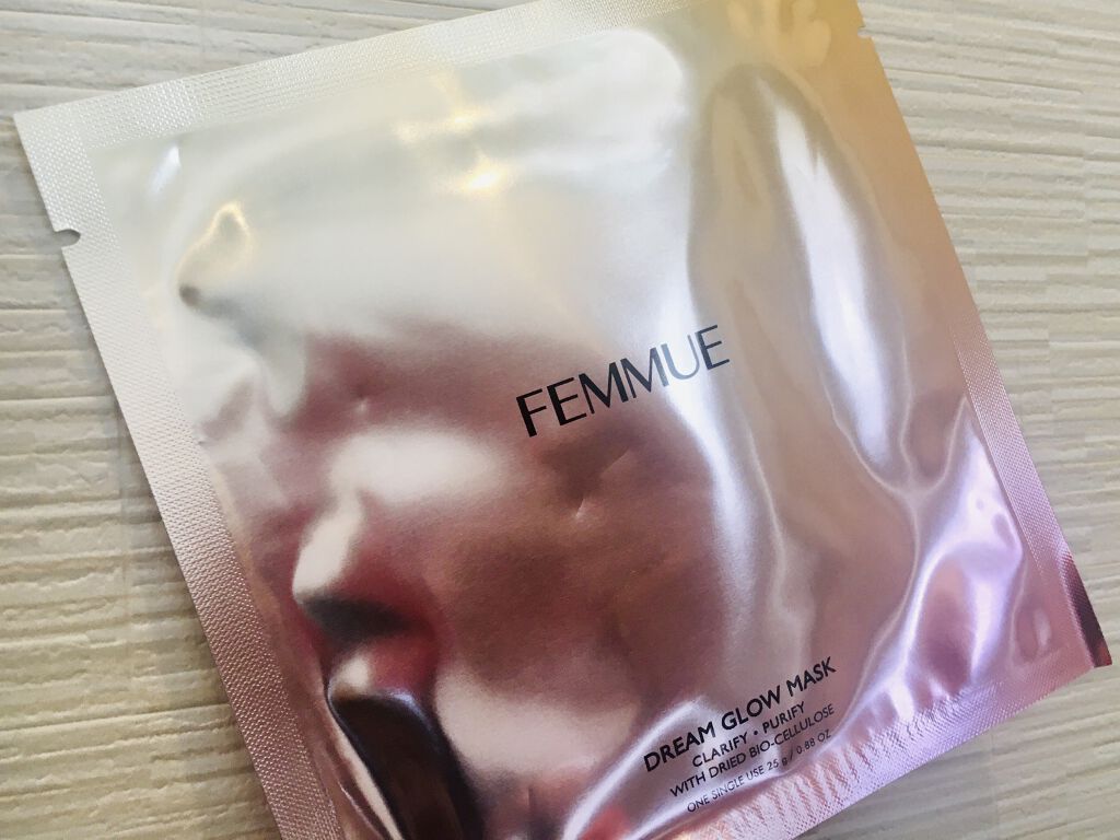 ドリームグロウマスク RR（透明感・キメ）/FEMMUE/シートマスク・パックを使ったクチコミ（1枚目）