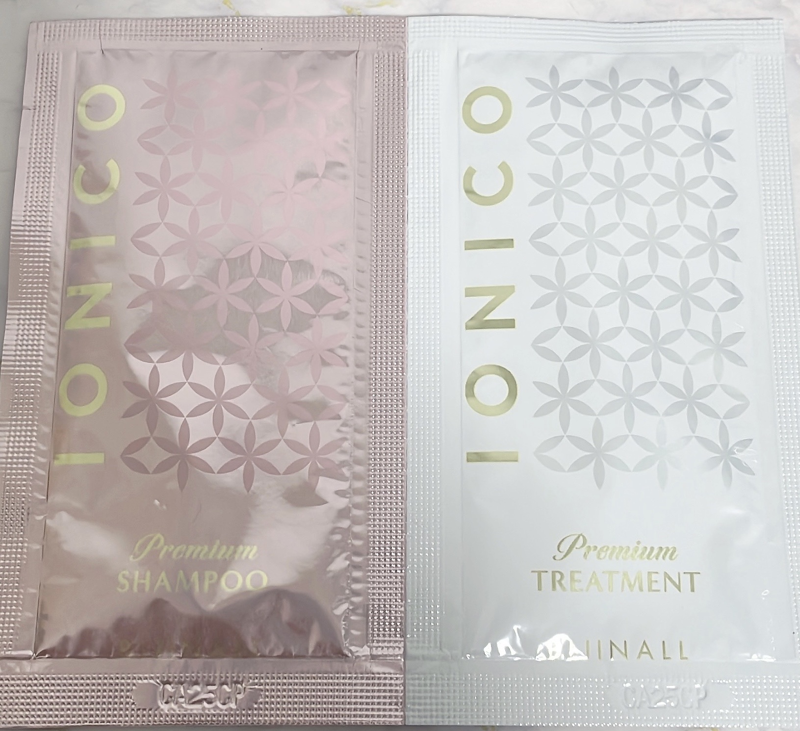 イオニコ プレミアムイオン ダメージケアシャンプー (モイスト＆リペア)　クイックリペアウォーター トライアル/IONICO/市販シャンプーを使ったクチコミ（2枚目）