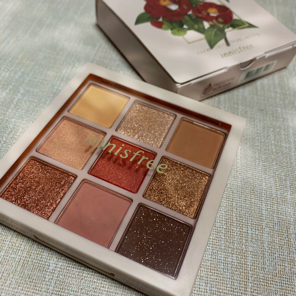 カメリア アイパレット/innisfree/アイシャドウパレットを使ったクチコミ（1枚目）