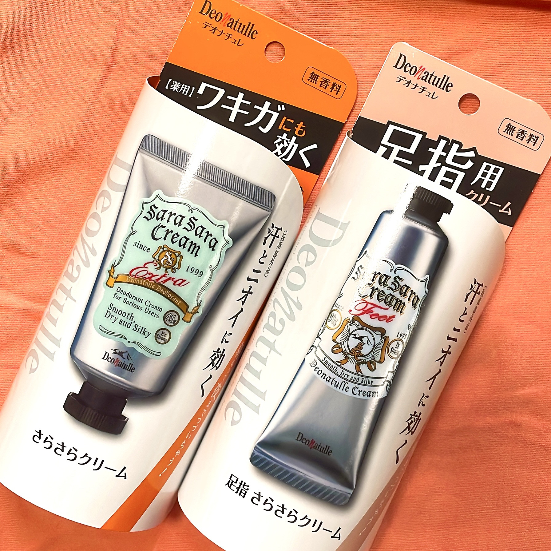 薬用足指さらさらクリーム/デオナチュレ/デオドラント・制汗剤を使ったクチコミ（1枚目）