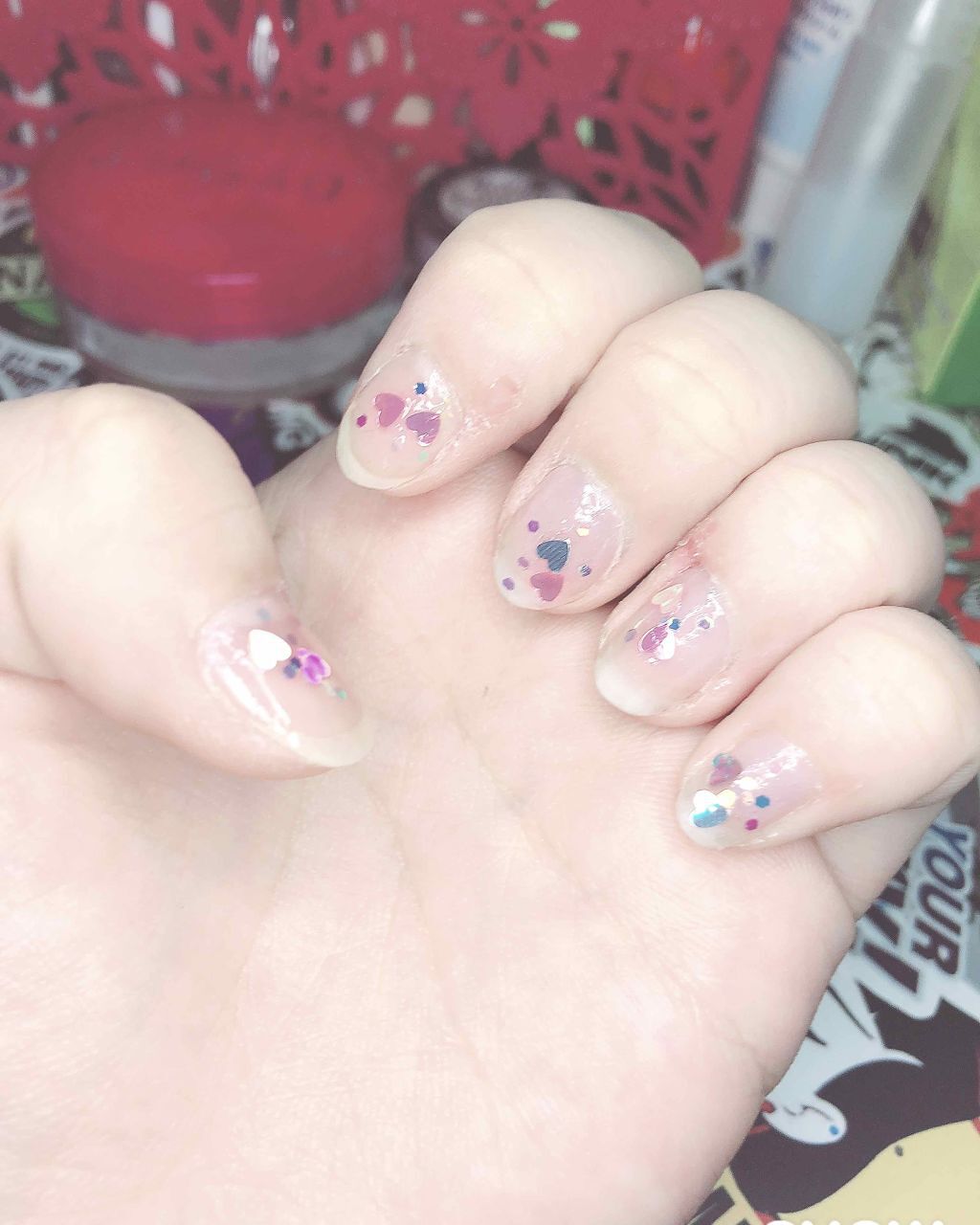 爪強化ベースコート/DAISO/ネイルベースコートを使ったクチコミ(1枚目)