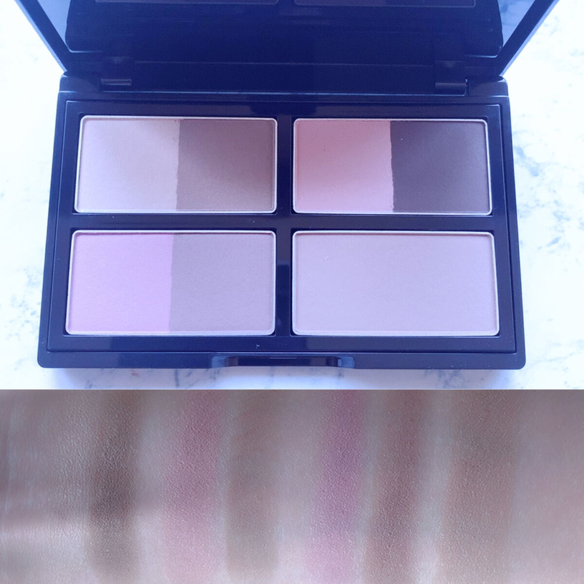 KATE 魂コレクション デザイニングシェードパレット３D BR-2 クールシェード/KATE/シェーディングを使ったクチコミ（3枚目）