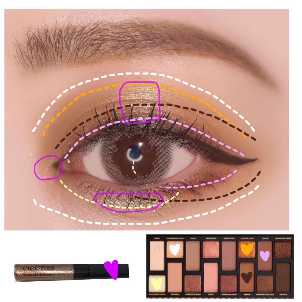 トゥインクル グリッター/innisfree/リキッドアイライナーを使ったクチコミ(2枚目)