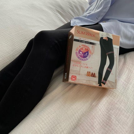 スリムウォーク 24h マルチスキニー デニム風 ブラック(M)/SLIMWALK/着圧ソックス・レギンスの画像