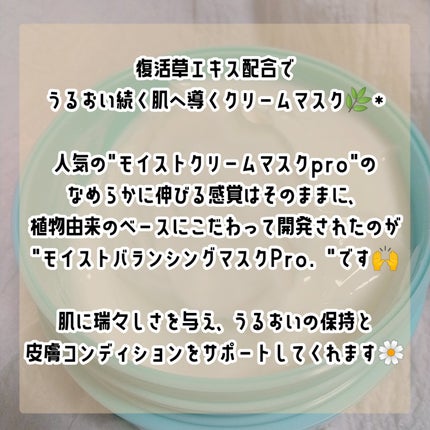 モイストバランシングマスクPro./ビービーラボラトリーズ/洗い流すパック・マスクを使ったクチコミ(2枚目)