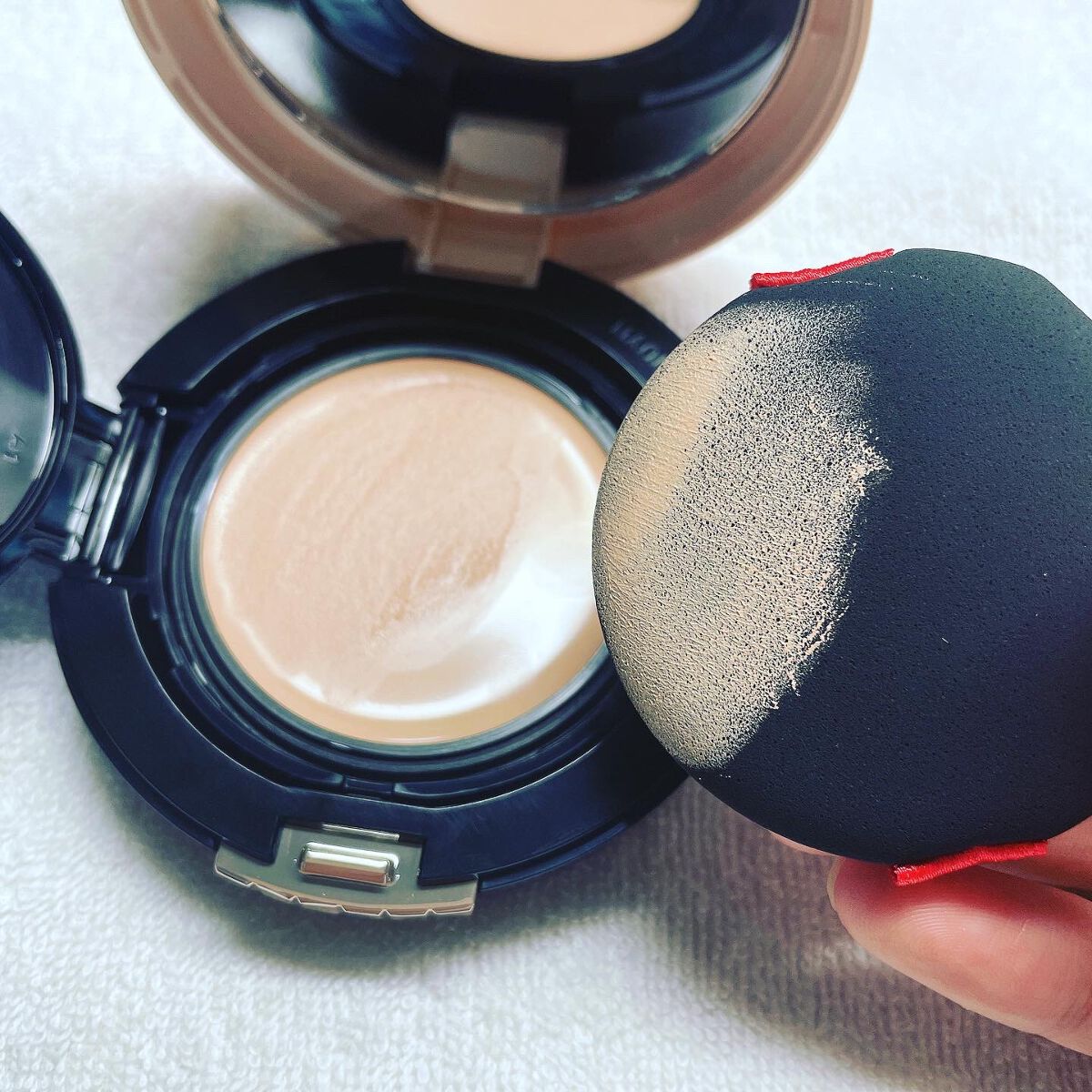 ドラマティッククッションジェリー/マキアージュ/クッションファンデーションを使ったクチコミ(3枚目)