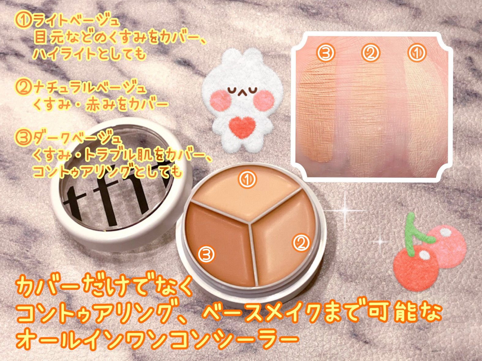 カバーアッププロコンシーラー/TFIT/パレットコンシーラーを使ったクチコミ（2枚目）