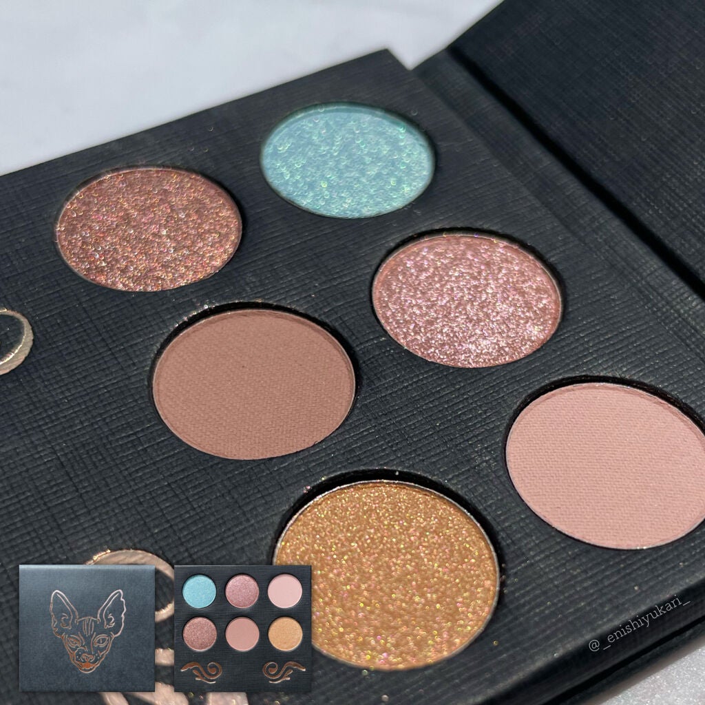 プレスドアイシャドウパレット 世にも不思議な瞳の野猫/SIGIL inspired/アイシャドウパレットを使ったクチコミ(2枚目)