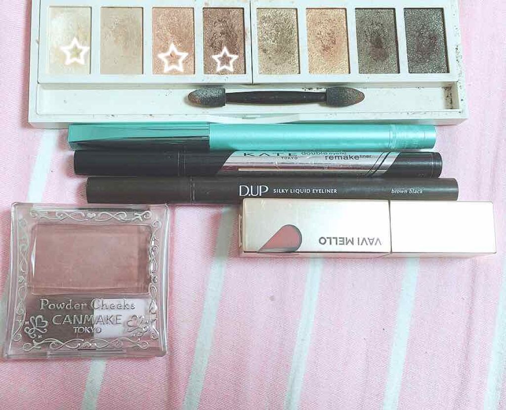 グラマラスヌード アイパレット (クリスマスコフレ 2017)/Visée/メイクアップキットを使ったクチコミ（3枚目）