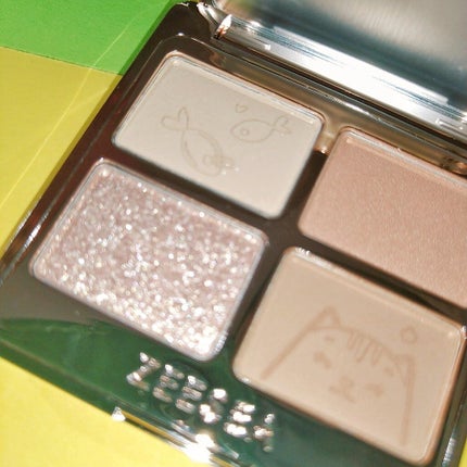 アニマルアイシャドウ(4シェード)/ZEESEA/アイシャドウパレットを使ったクチコミ(4枚目)