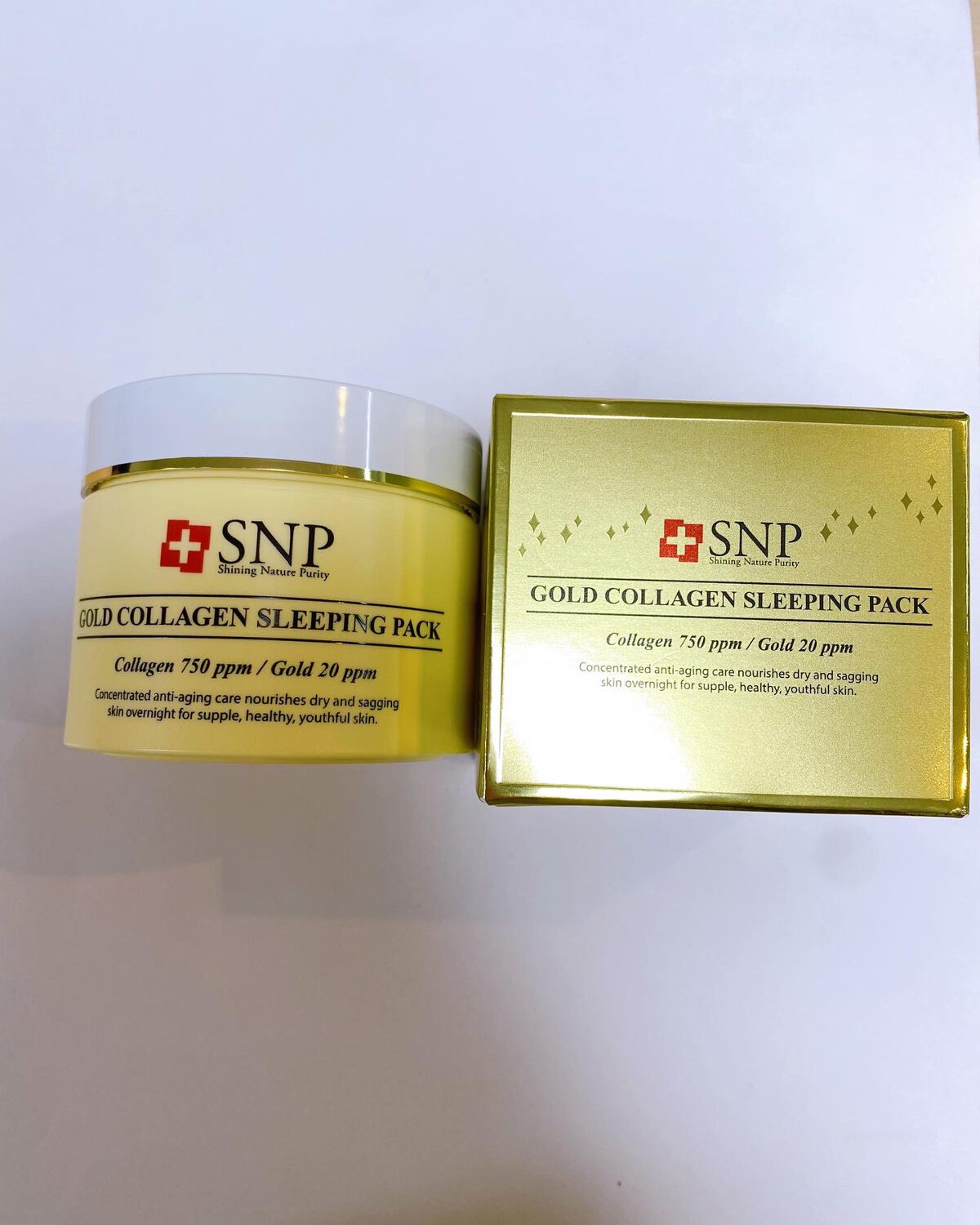 SNP ゴールド コラーゲン スリーピング パック/SNP/シートマスク・パックを使ったクチコミ(1枚目)