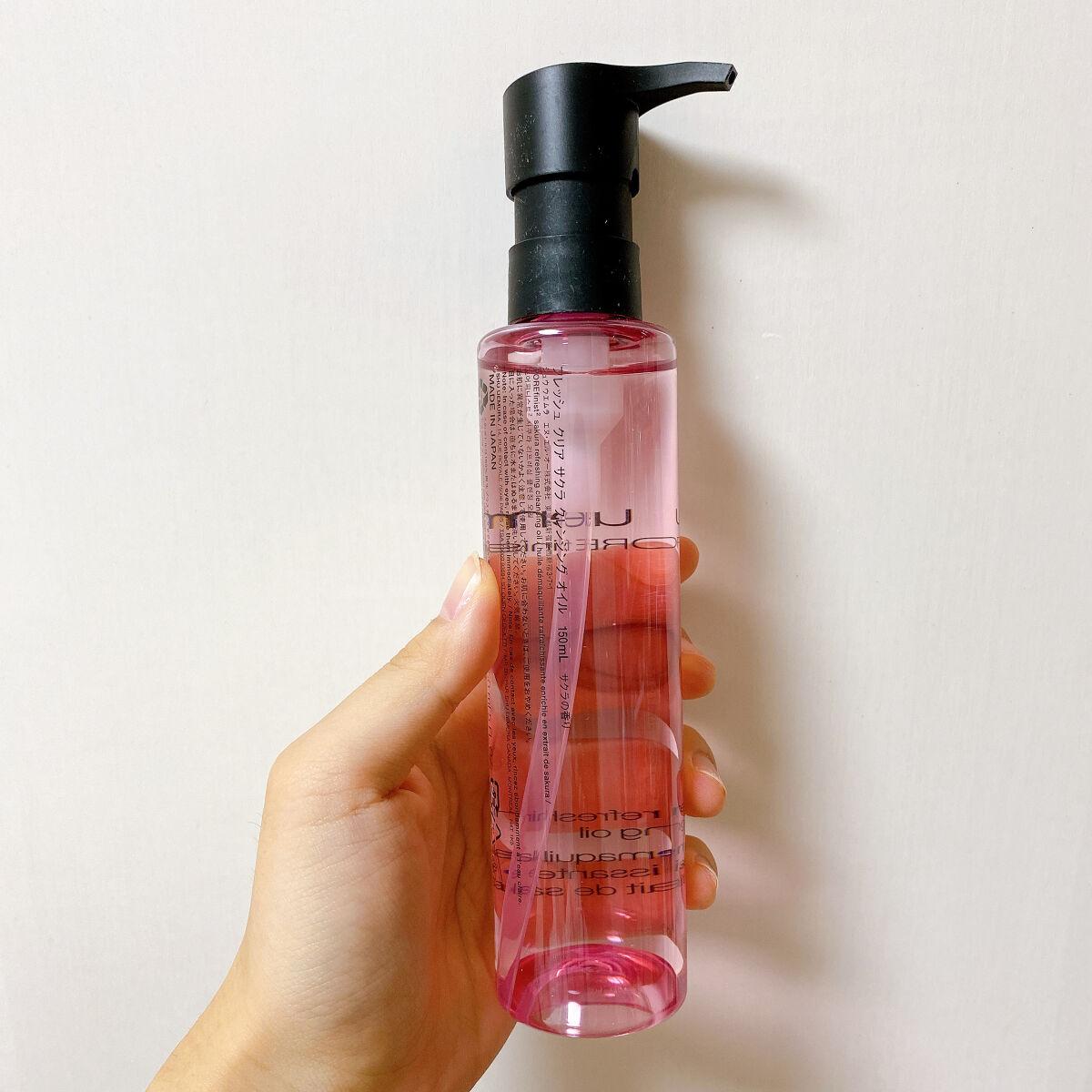 フレッシュ クリア サクラ クレンジング オイル/shu uemura/オイルクレンジングを使ったクチコミ（2枚目）