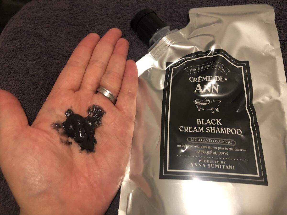 ブラッククリームシャンプー/creme de Ann/市販シャンプーを使ったクチコミ（3枚目）