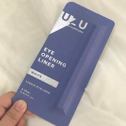 EYE OPENING LINER/UZU BY FLOWFUSHI/リキッドアイライナーを使ったクチコミ(1枚目)