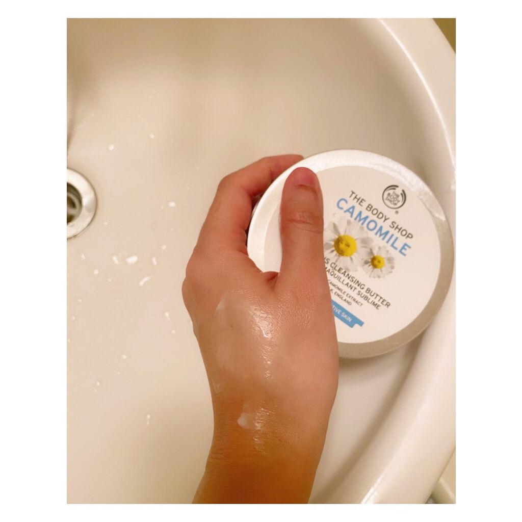 カモマイル サンプチュアス クレンジングバター/THE BODY SHOP/クレンジングバームを使ったクチコミ(4枚目)