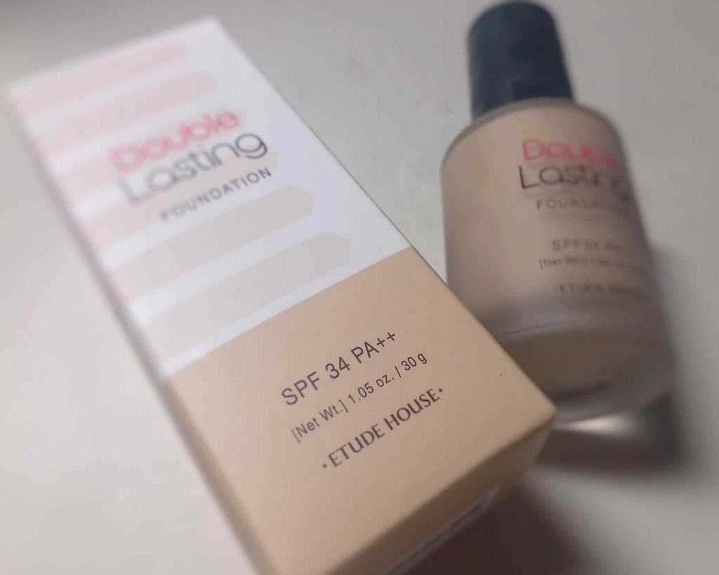 ダブルラスティング ファンデーション/ETUDE/リキッドファンデーションを使ったクチコミ(1枚目)