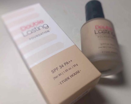 ダブルラスティング ファンデーション/ETUDE/リキッドファンデーションを使ったクチコミ(1枚目)