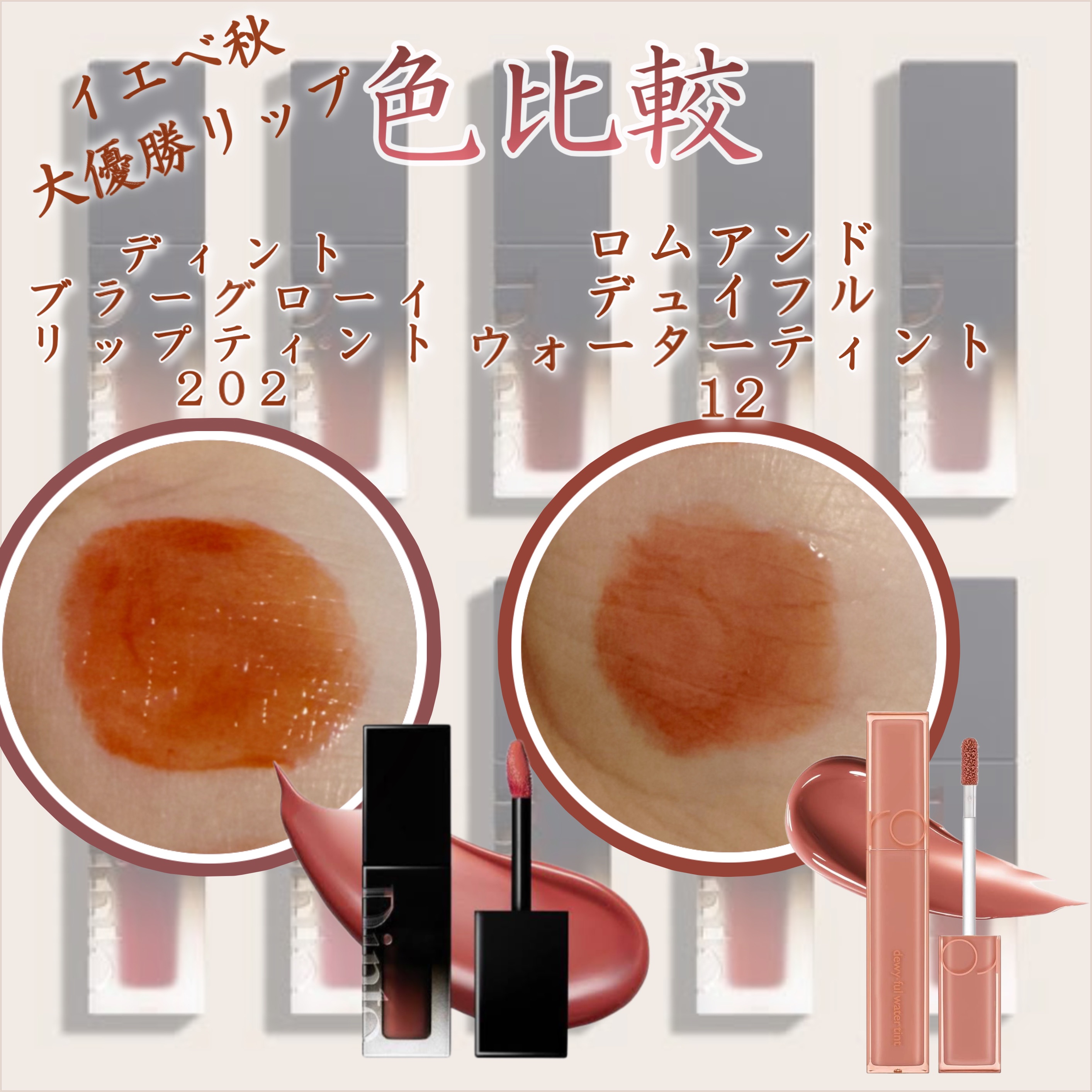 ブラーグロイリップティント 202 ソフィア/Dinto/リップティントを使ったクチコミ（3枚目）