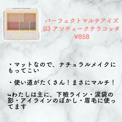 ジューシーピュアアイズ/キャンメイク/アイシャドウパレットを使ったクチコミ(3枚目)