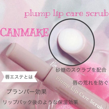 プランプリップケアスクラブ/キャンメイク/リップスクラブを使ったクチコミ(1枚目)