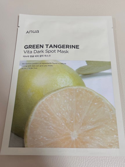 青蜜柑 ビタ ダークスポット マスクパック/Anua/シートマスク・パックを使ったクチコミ(1枚目)