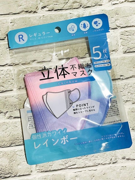 立体不織布マスク/DAISO/マスクを使ったクチコミ(1枚目)